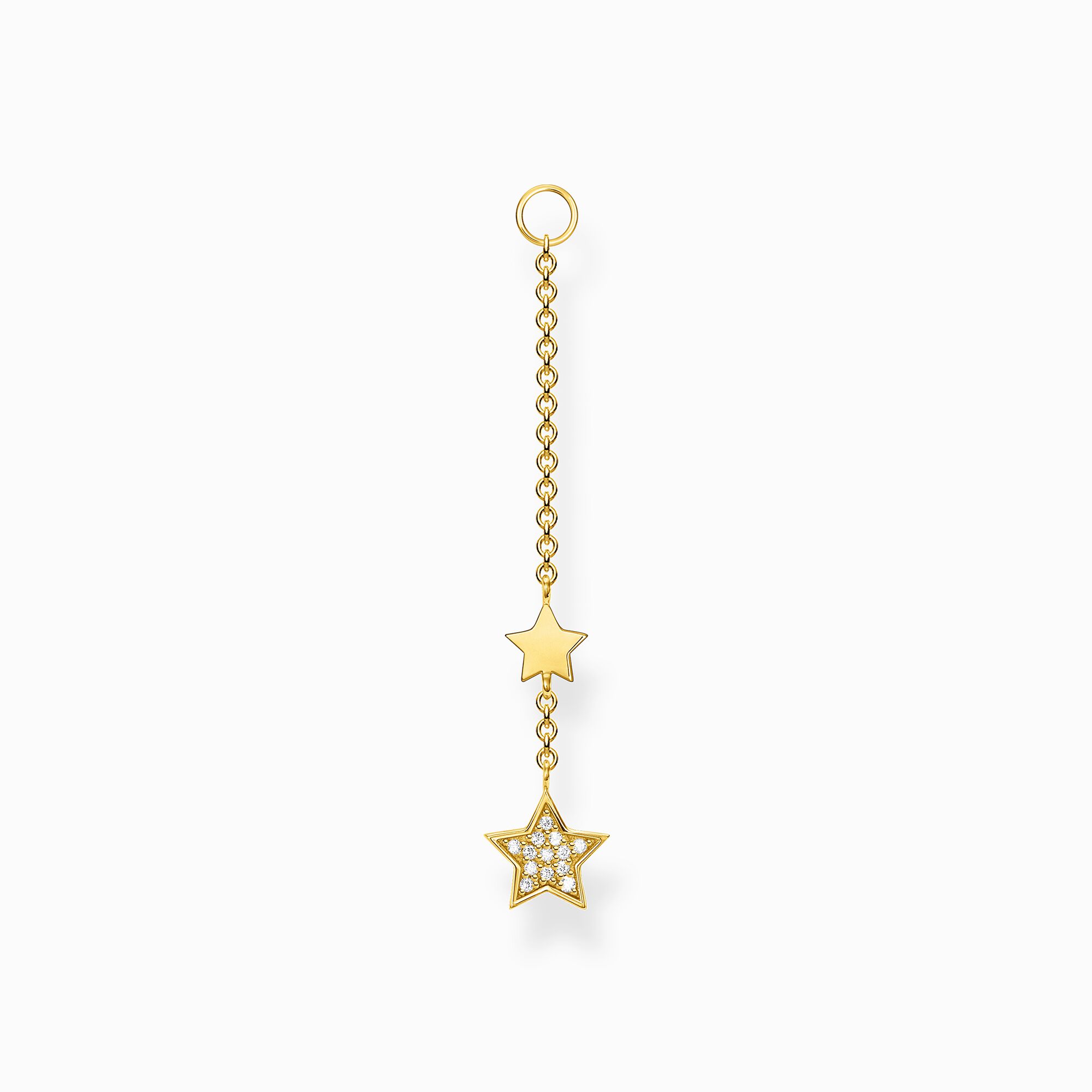 Single ear pendant stars gold from the Charming Collection collection in the THOMAS SABO online store