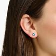 Ear studs with aquamarine-coloured stone silver from the  collection in the THOMAS SABO online store