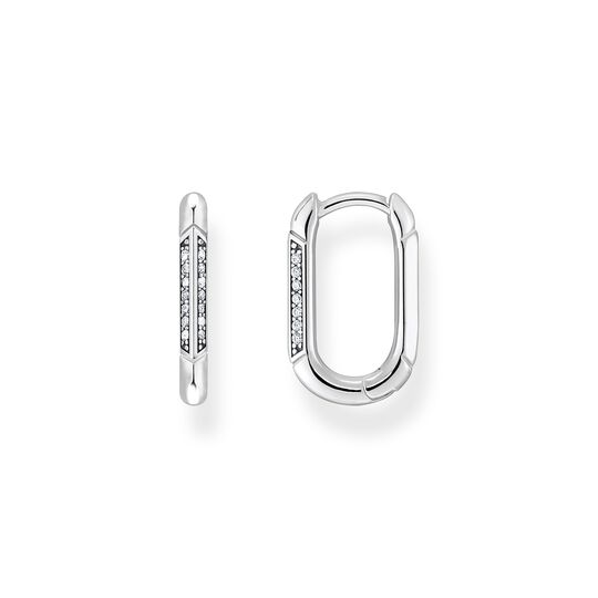 Hoop earrings silver from the  collection in the THOMAS SABO online store