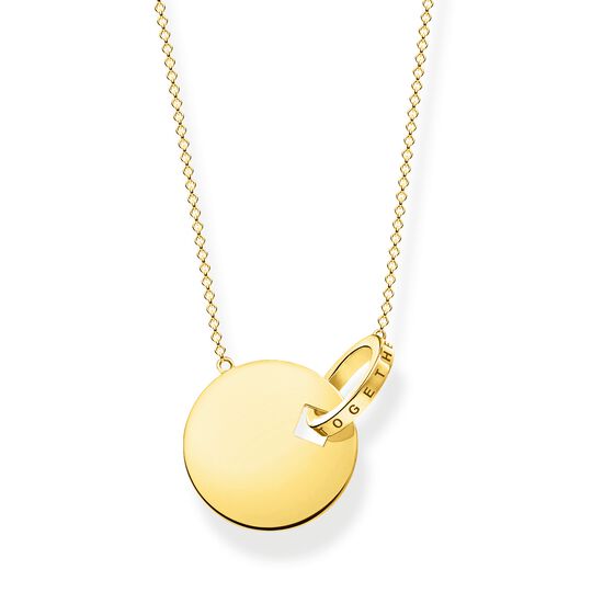 Necklace Together Coin With Gold Coloured Ring Thomas Sabo