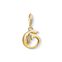 Charm-h&auml;ngsmycke bokstaven G guld ur kollektionen Charm Club i THOMAS SABO:s onlineshop