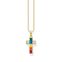 Necklace cross colourful stones gold from the  collection in the THOMAS SABO online store