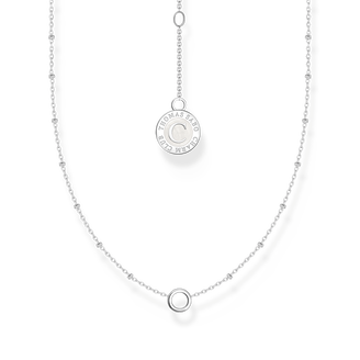 Silver necklace with letter pendant A and white zirconia | THOMAS SABO