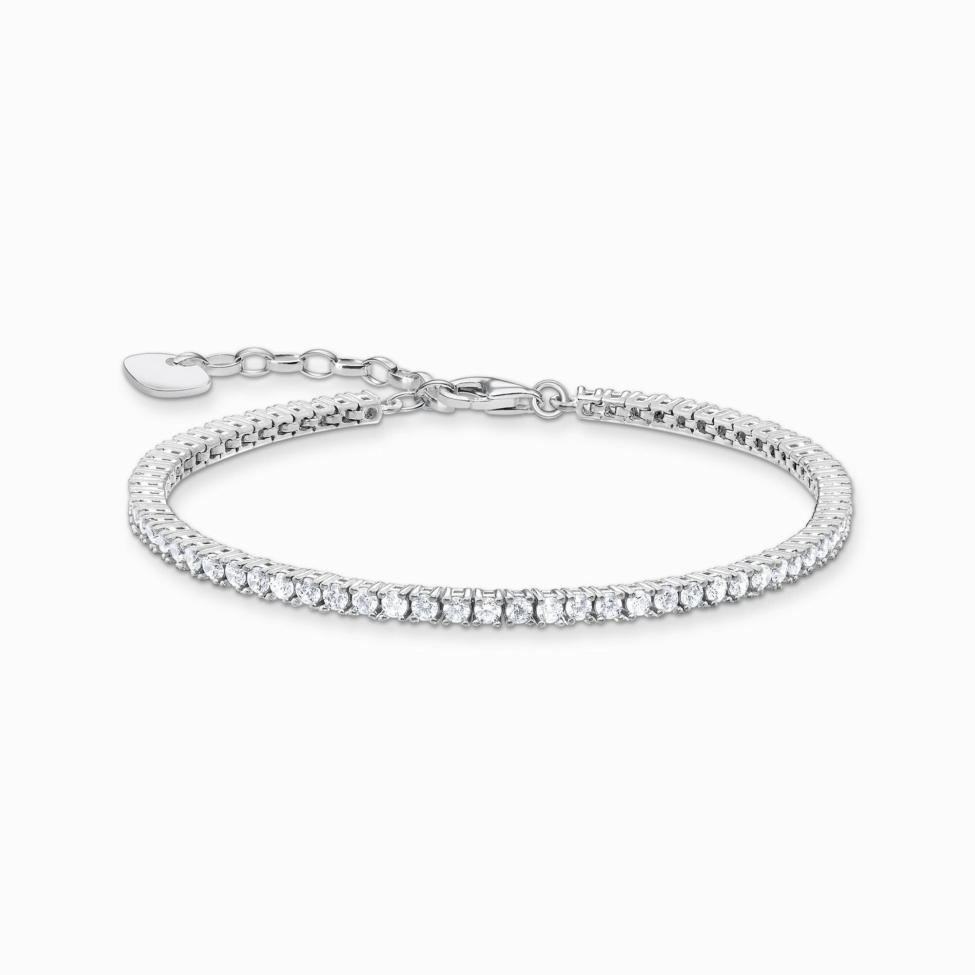Tennis bracelet with white stones silver from the  collection in the THOMAS SABO online store