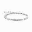 Tennis bracelet with white stones silver from the  collection in the THOMAS SABO online store
