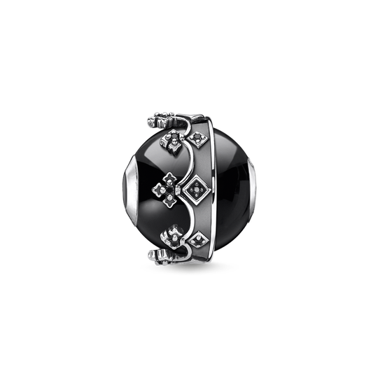 bead crown black from the Karma Beads collection in the THOMAS SABO online store