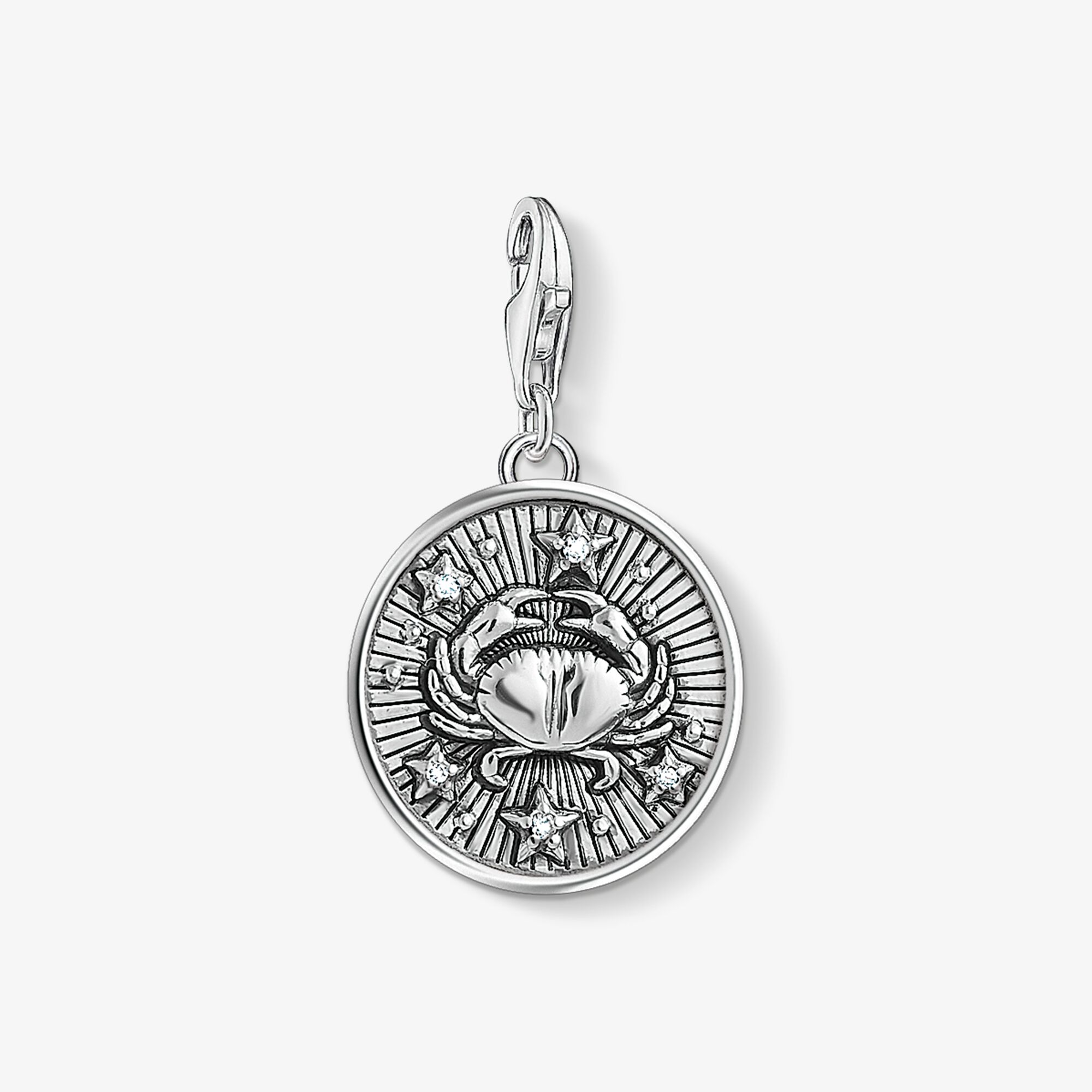 THOMAS SABO Charm-Anhänger Sternzeichen Krebs, Sterlingsilber, Größe: one size, Unisex