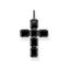 Pendant cross black stones from the  collection in the THOMAS SABO online store