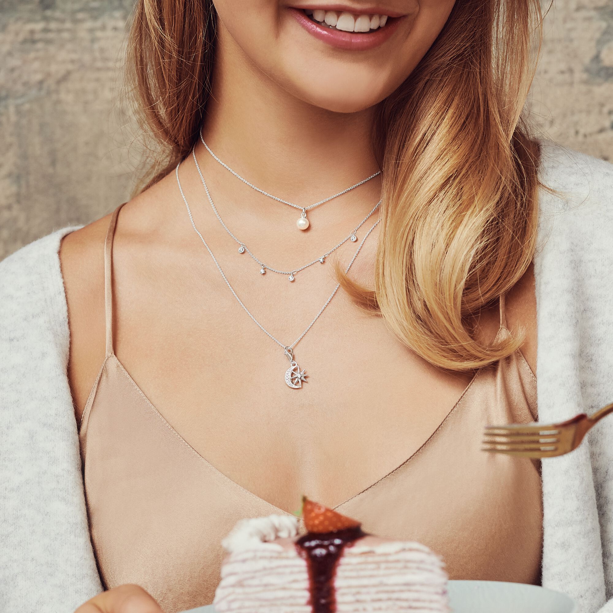 Jewellery set layering classic silver from the  collection in the THOMAS SABO online store