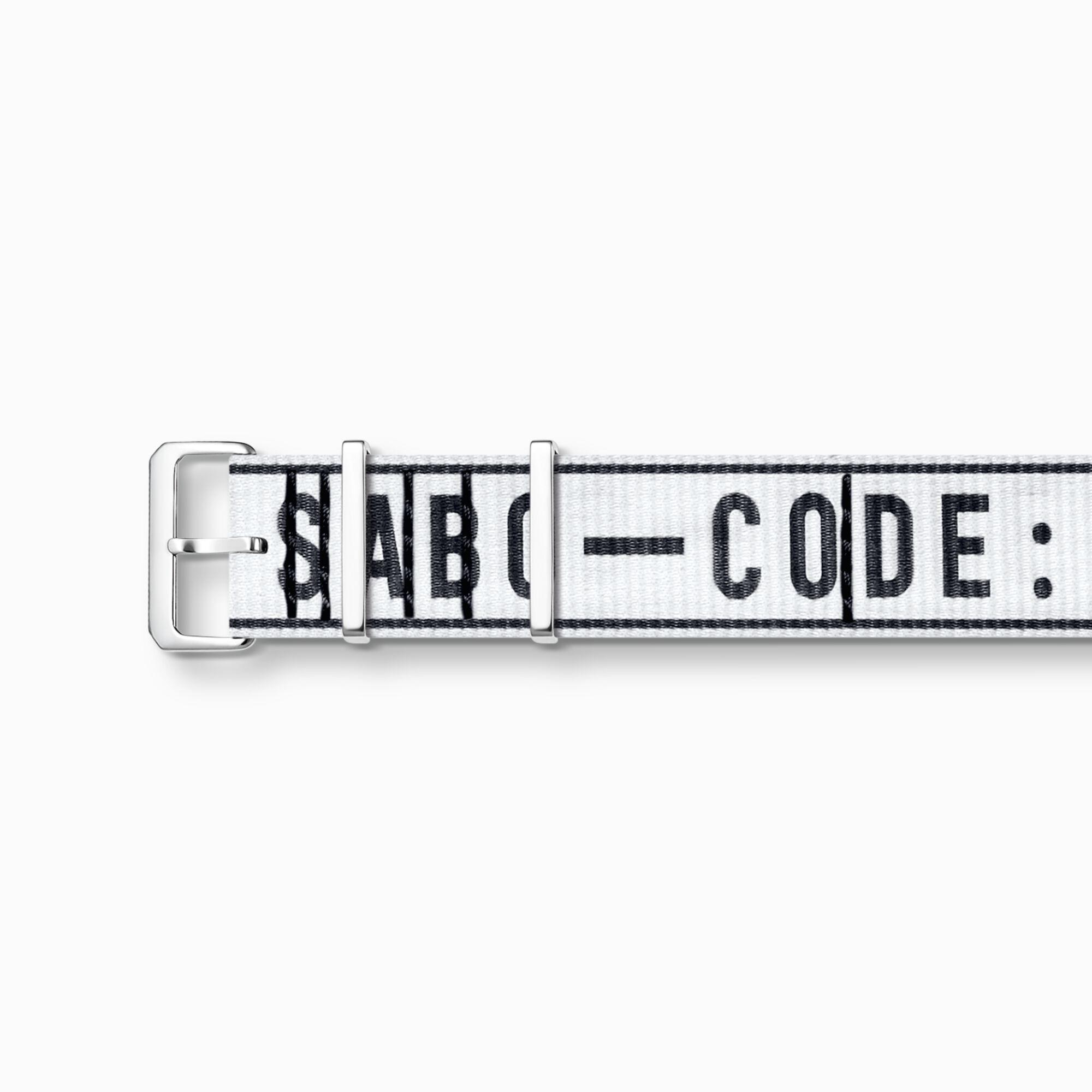 Bracelet pour montres nato Code TS style urbain blanc de la collection  dans la boutique en ligne de THOMAS SABO