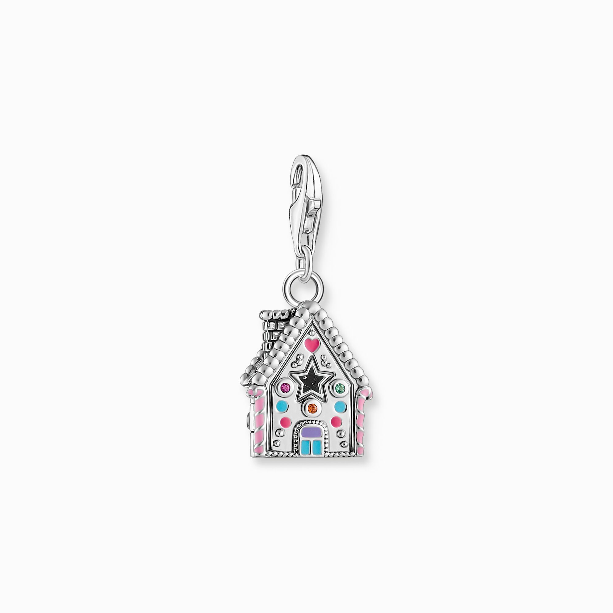 Silver gingerbread house charm pendant from the Charm Club collection in the THOMAS SABO online store