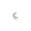 Single ear stud moon pav&eacute; silver from the Charming Collection collection in the THOMAS SABO online store