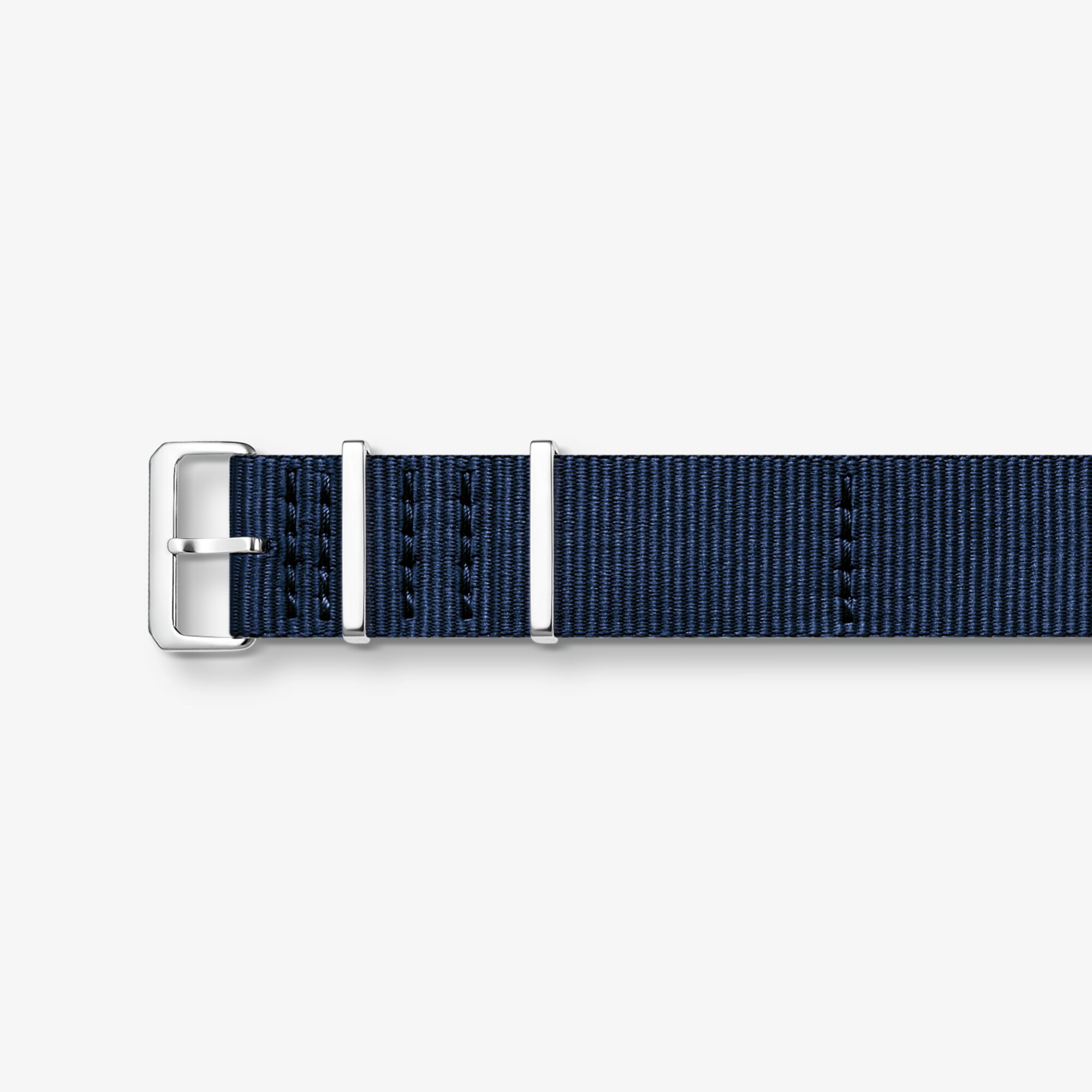 THOMAS SABO Bracelet pour montres Code TS nato bleu foncé, Acier inoxydable | Cuir, Taille: 20 MM, Unisex