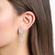 Boucles d&#39;oreilles quartz laiteux avec rayons de soleil hivernaux argent&eacute;s de la collection  dans la boutique en ligne de THOMAS SABO