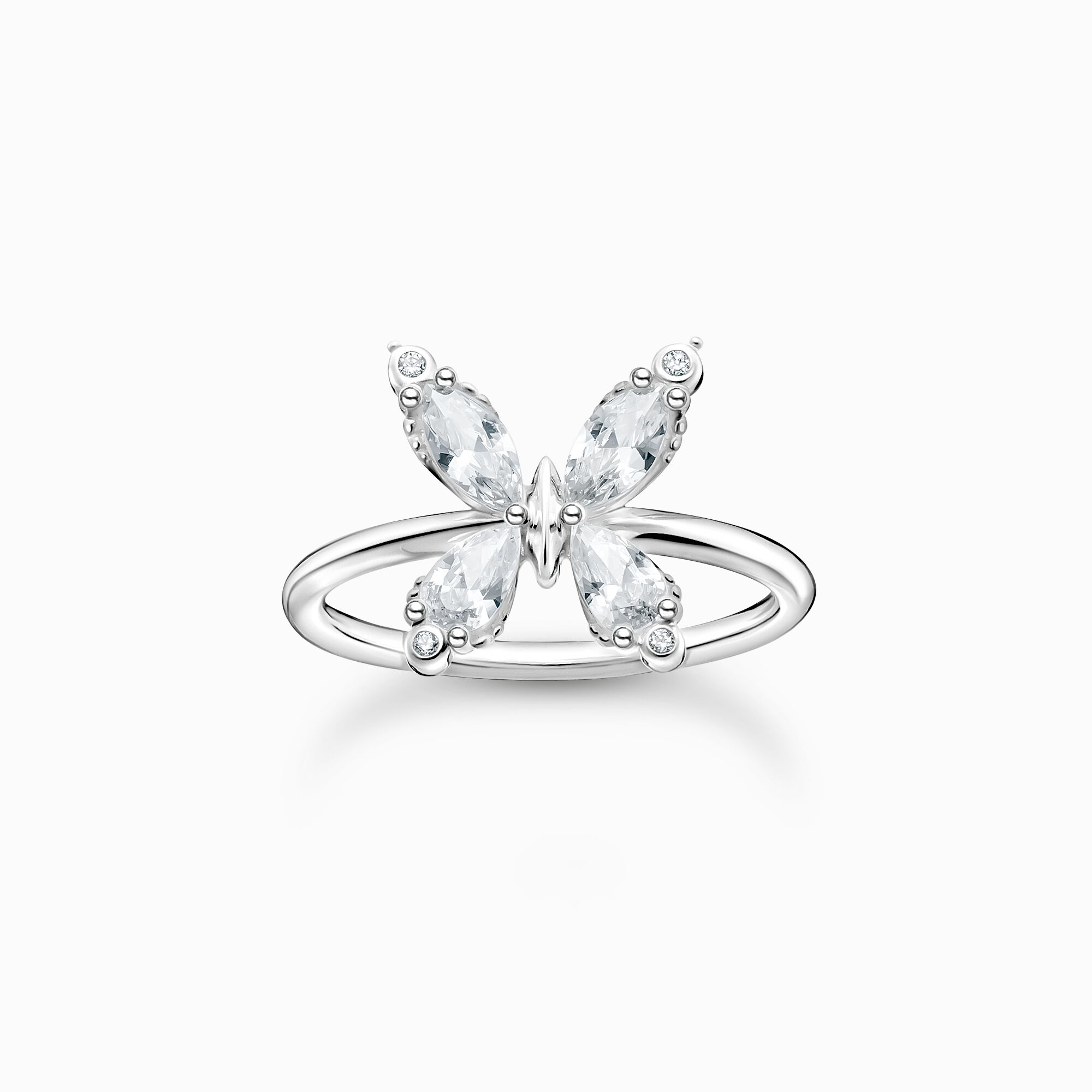 Anillo mariposa piedras blancas de la colección Charming Collection en la tienda online de THOMAS SABO