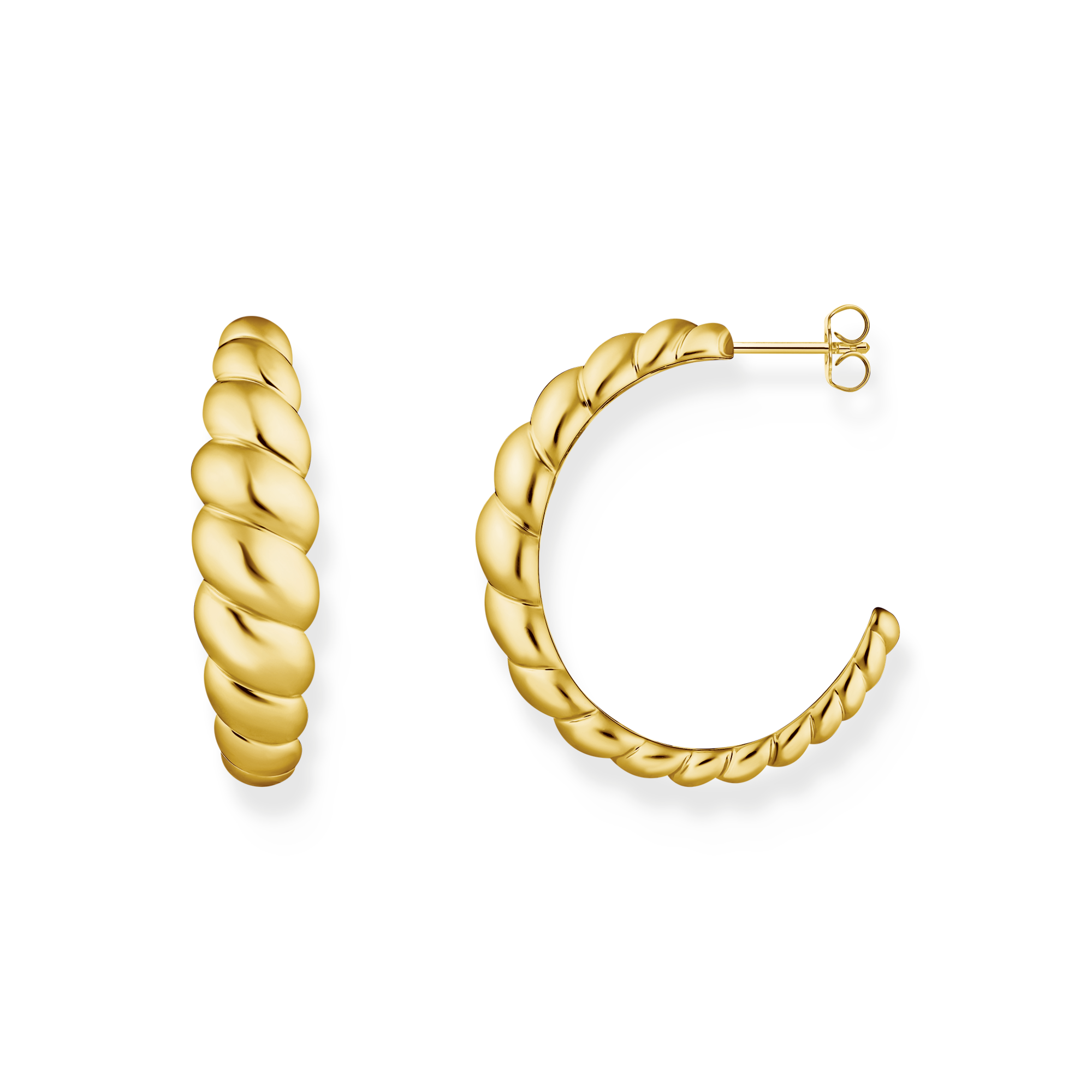 Thomas Sabo Creolen organische Formen vergoldet gelbgoldfarben CR758-413-39