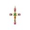 Anh&auml;nger Kreuz farbige Steine gold aus der  Kollektion im Online Shop von THOMAS SABO