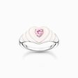 Ring heart with pink stones silver from the Charming Collection collection in the THOMAS SABO online store