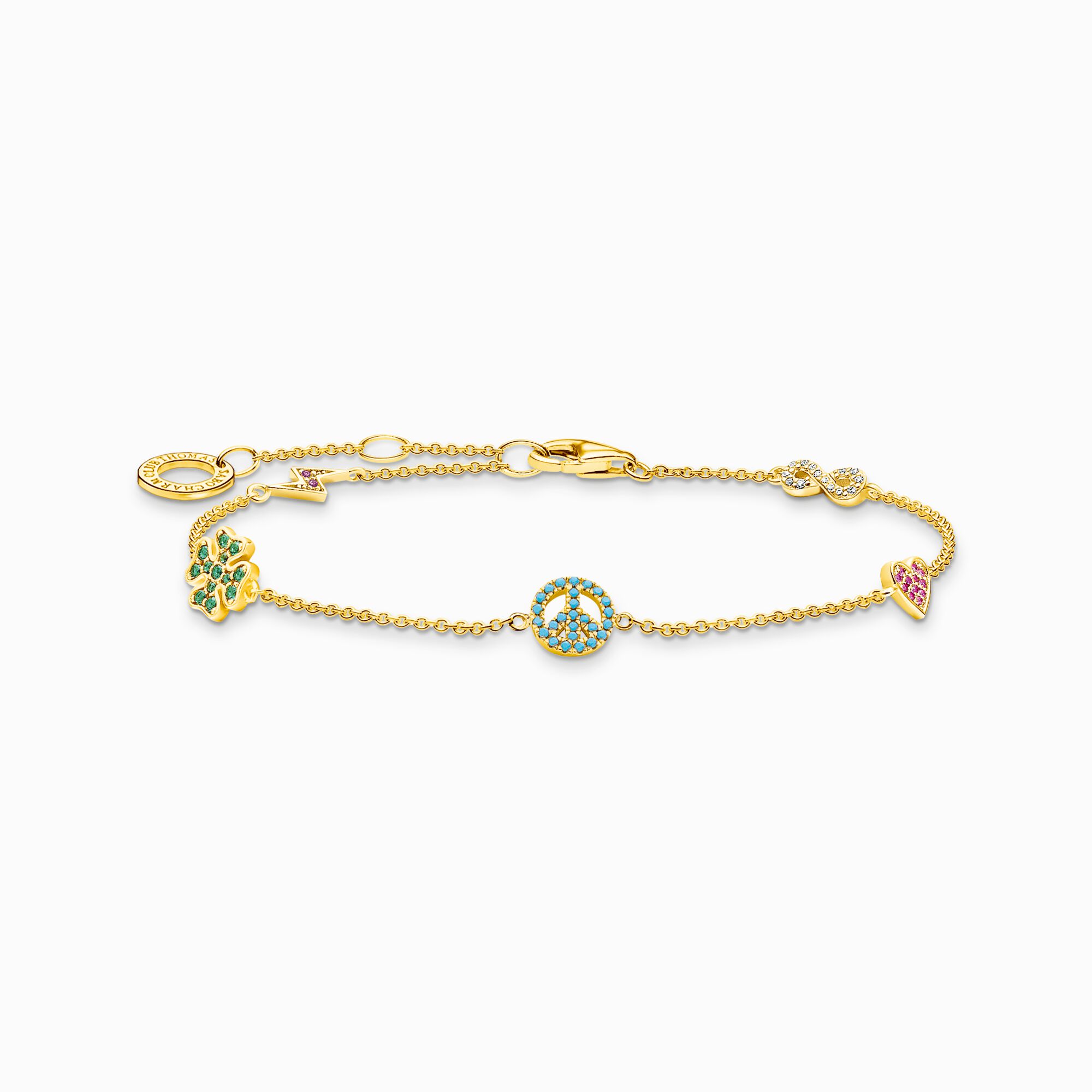 Bracelet vec symboles multicolore or de la collection Charming Collection dans la boutique en ligne de THOMAS SABO