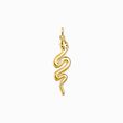 Pendant bright golden-coloured snake from the  collection in the THOMAS SABO online store