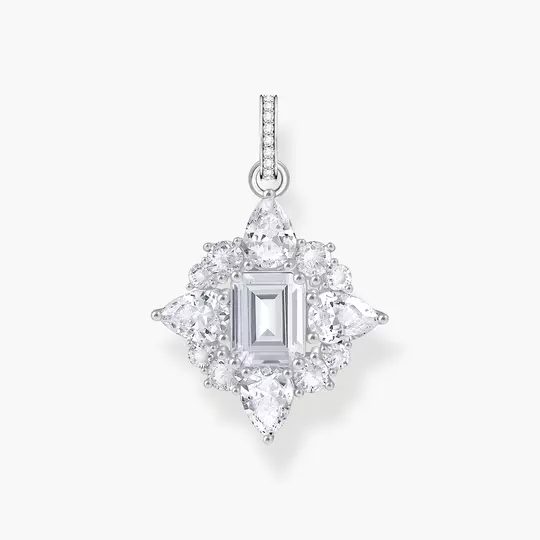 Silver pendant with white zirconia stones | THOMAS SABO
