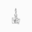 Silver charm pendant letter with stones and engraving from the Charm Club collection in the THOMAS SABO online store