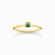 Ring mit gr&uuml;nem Stein gold aus der Charming Collection Kollektion im Online Shop von THOMAS SABO