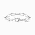 Silver link bracelet with white zirconia and ring clasp from the  collection in the THOMAS SABO online store