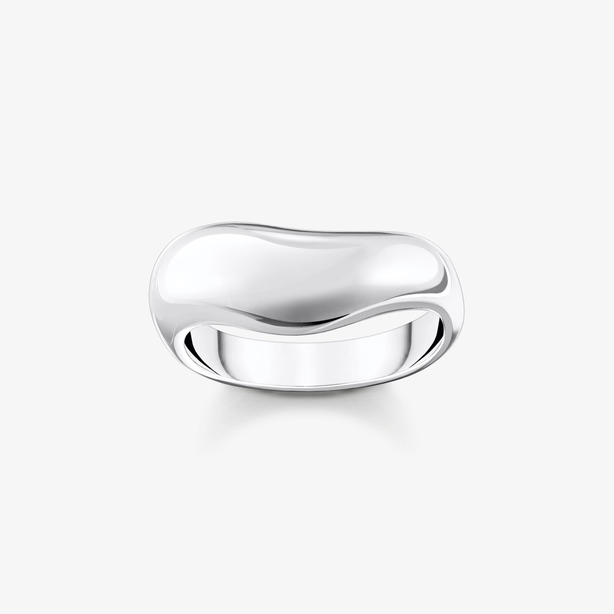 THOMAS SABO Bague en argent de forme organique Argent sterling, Taille: 60, pour femme