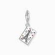 Silver charm pendant in stamp design with Eiffel Tower from the Charm Club collection in the THOMAS SABO online store