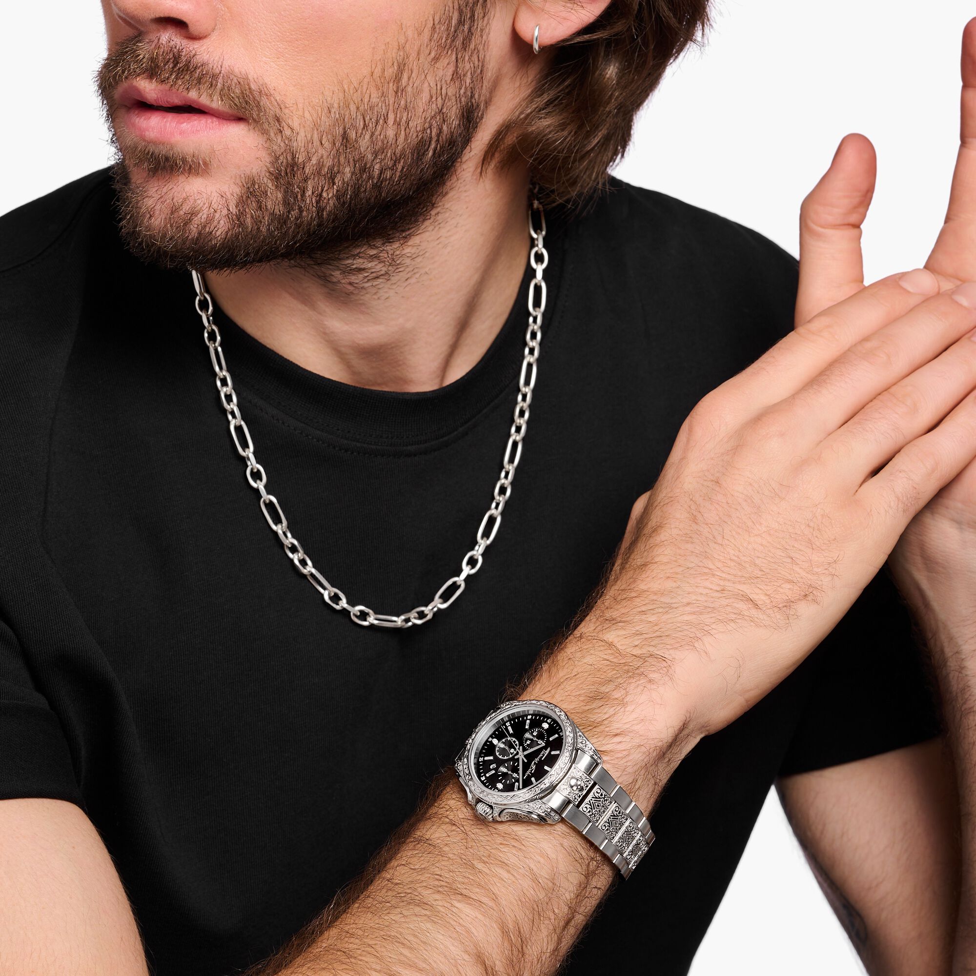 Sabo Uhr Thomas Sabo Herrenuhr Chronograph Tattoo Thomas Sabo