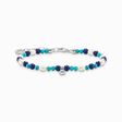Pulsera con piedras azules y perlas de la colección Charming Collection en la tienda online de THOMAS SABO