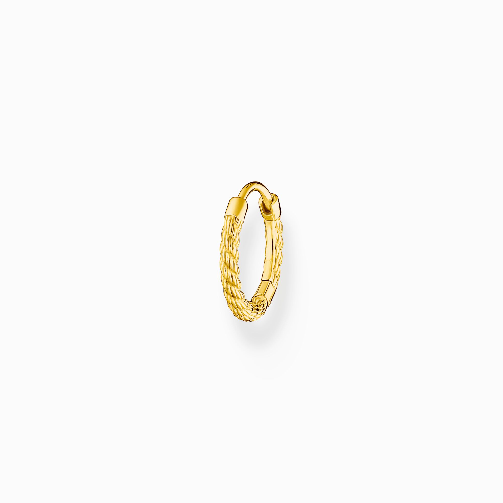Single hoop earring rope gold from the Charming Collection collection in the THOMAS SABO online store