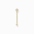 Single ear stud with pendant stone long gold from the Charming Collection collection in the THOMAS SABO online store