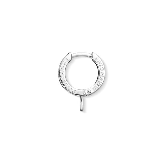 Single hoop earring with stones from the Charm Club collection in the THOMAS SABO online store