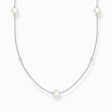 Cha&icirc;ne perles avec pierres blanches argent de la collection Charming Collection dans la boutique en ligne de THOMAS SABO