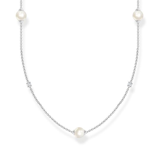 Necklace pearls with white stones silver from the Charming Collection collection in the THOMAS SABO online store