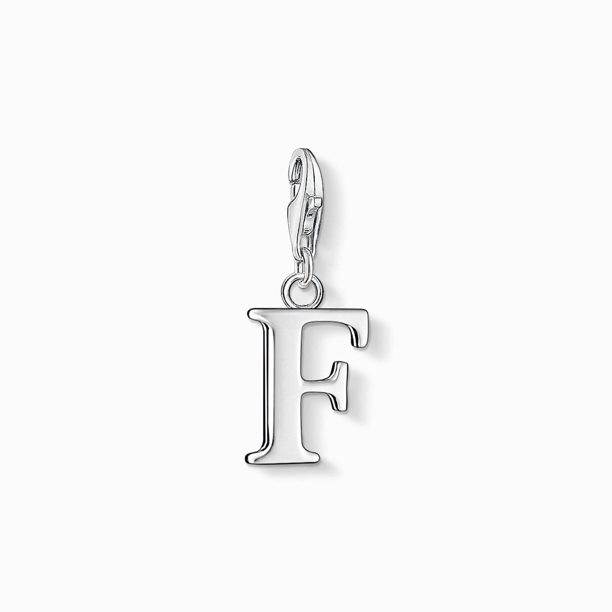 Charm pendant letter F from the Charm Club collection in the THOMAS SABO online store