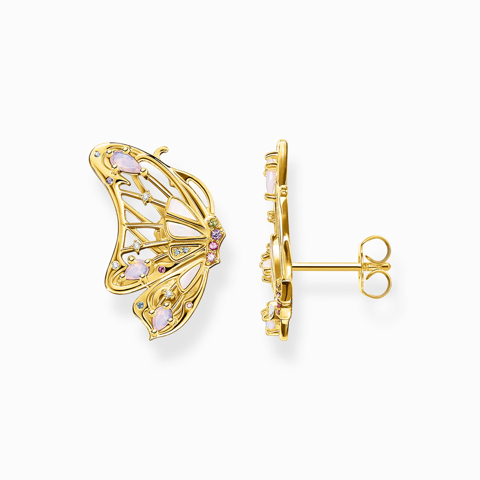 Earrings butterfly gold from the  collection in the THOMAS SABO online store