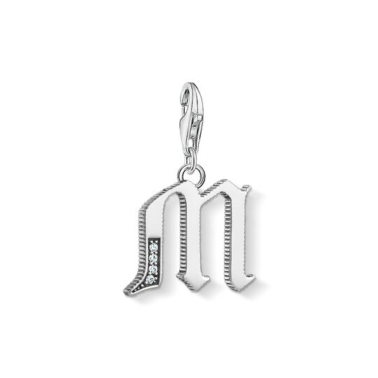 Charm pendant letter M silver from the Charm Club collection in the THOMAS SABO online store