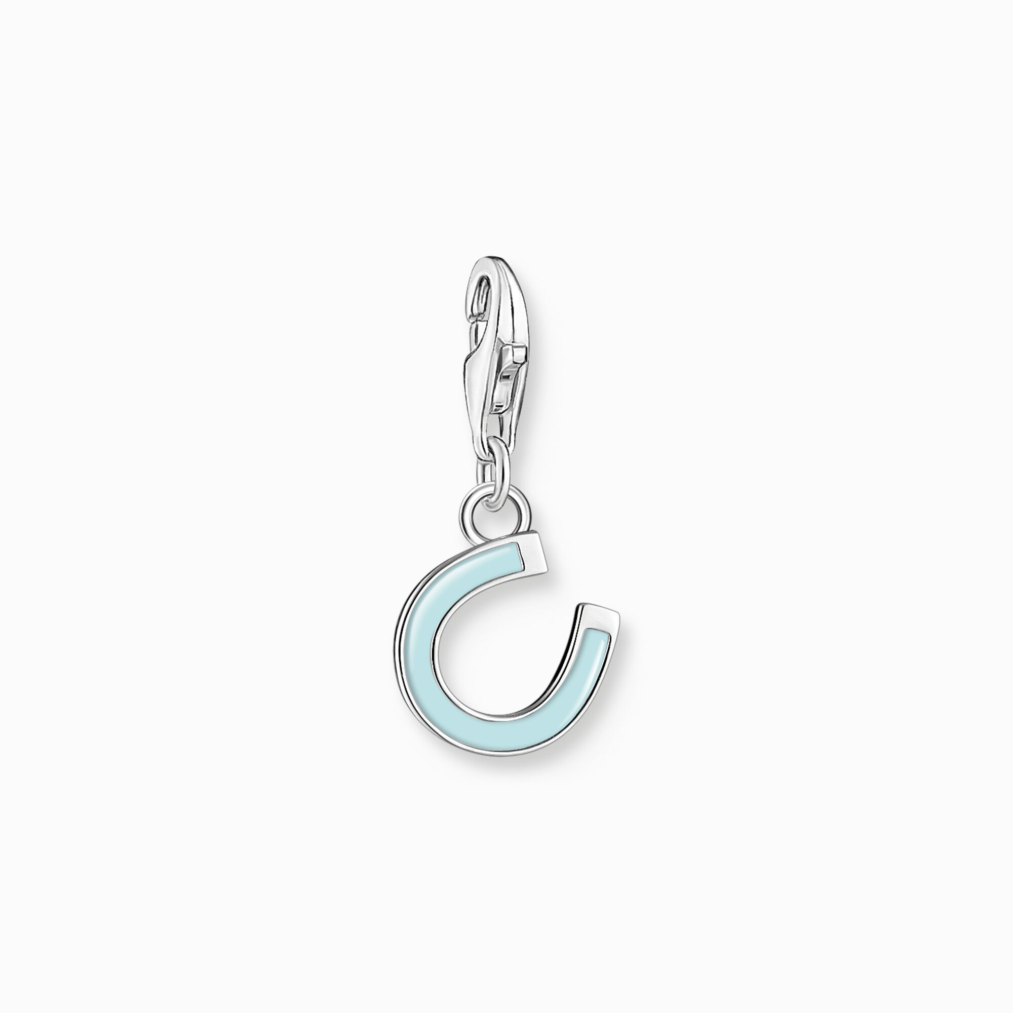 Charm pendant mint green horseshoe silver from the Charm Club collection in the THOMAS SABO online store