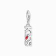 Silver charm pendant KISS with white zirconia from the Charm Club collection in the THOMAS SABO online store