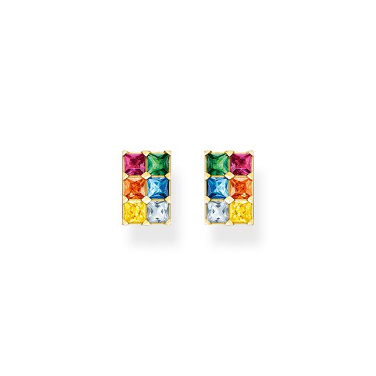 Ear studs colourful stones gold from the  collection in the THOMAS SABO online store