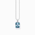 Necklace with aquamarine-coloured stone silver from the  collection in the THOMAS SABO online store