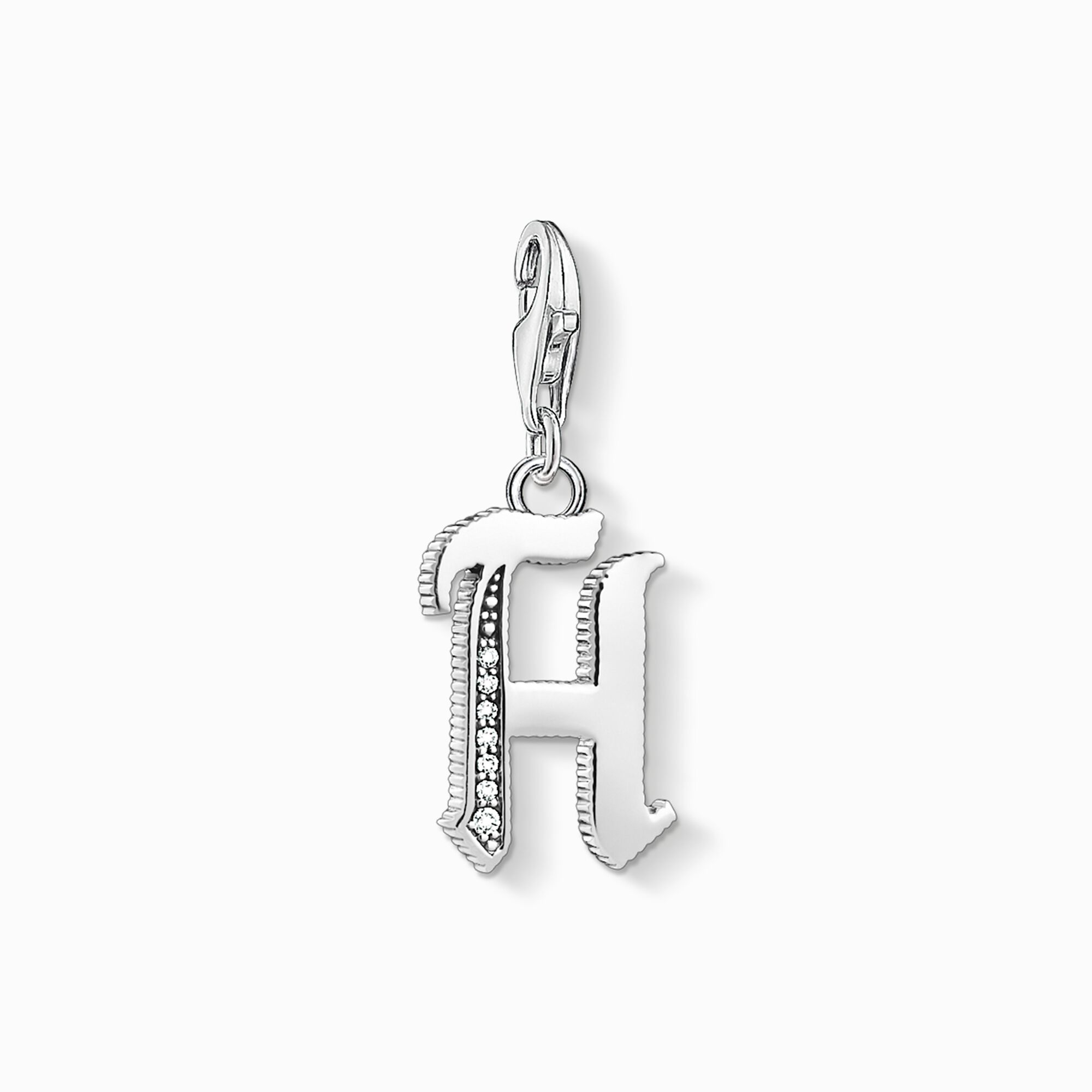 Charm pendant letter H silver from the Charm Club collection in the THOMAS SABO online store
