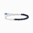 Member Charm-Armband mit dunkelblauen Beads und Charmista Coin Silber aus der Charm Club Kollektion im Online Shop von THOMAS SABO