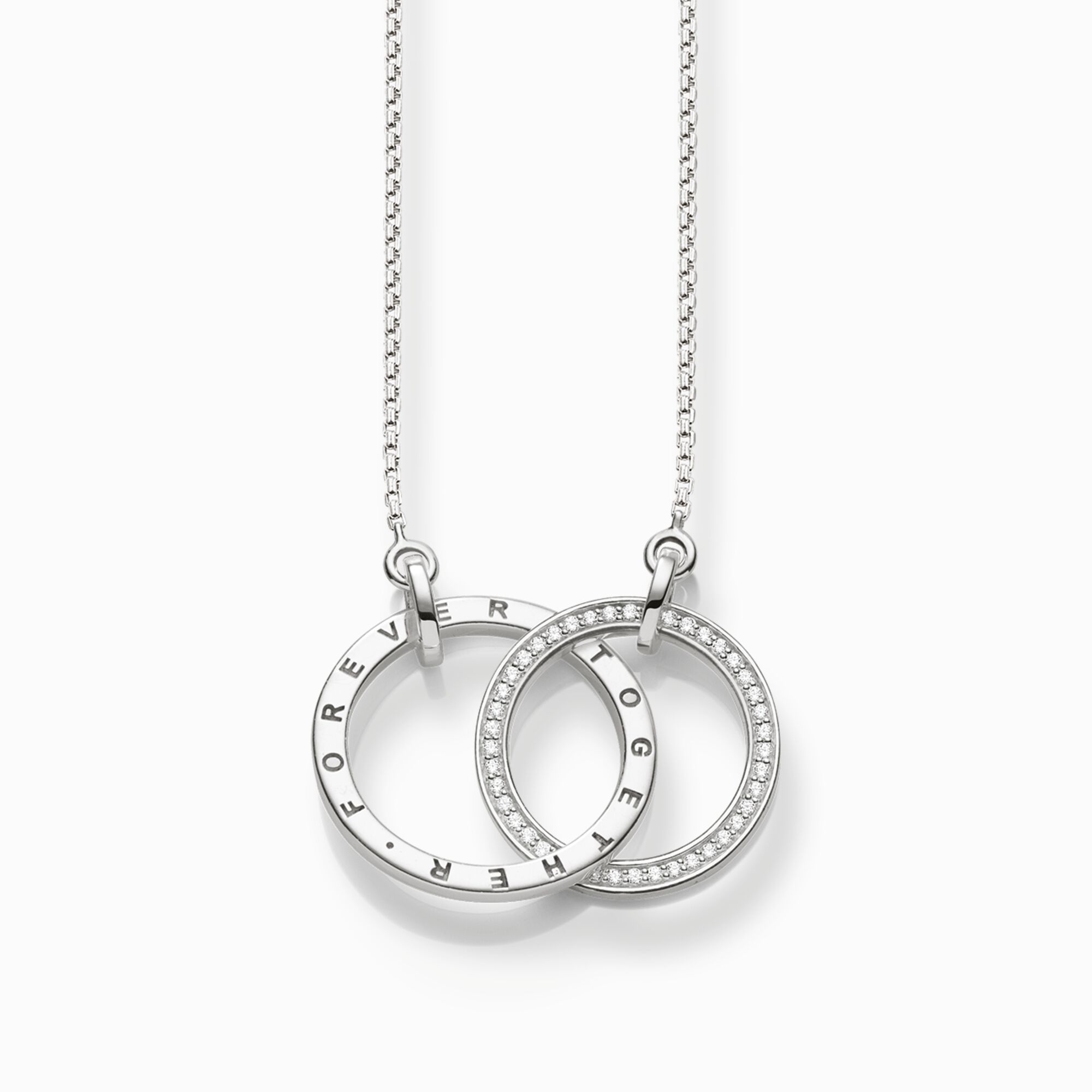 Necklace Forever&nbsp;Togehter large silver from the  collection in the THOMAS SABO online store