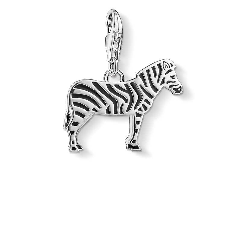 Black & White: Mit seiner charakteristischen Streifenmusterung steht der kleine Zebra-Anhänger für die Vielfalt des afrikanischen Kontinents und verspricht ein glückliches Leben. - 0