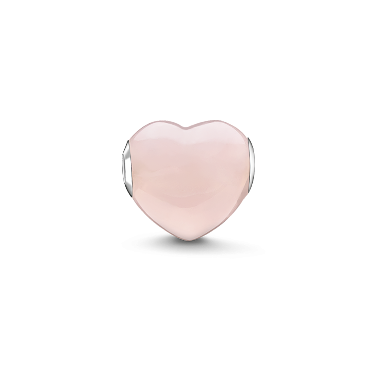 Der Herz-Bead aus feinem, in Herzform geschliffenem Rosenquarz und 925er Sterlingsilber als zeitloses Liebessymbol verleiht Glück und Erfüllung. Bitte beachten Sie: Dieser Bead ist nicht mit den folgenden Artikeln kombinierbar: KH0001, CR589, CR590 - 0